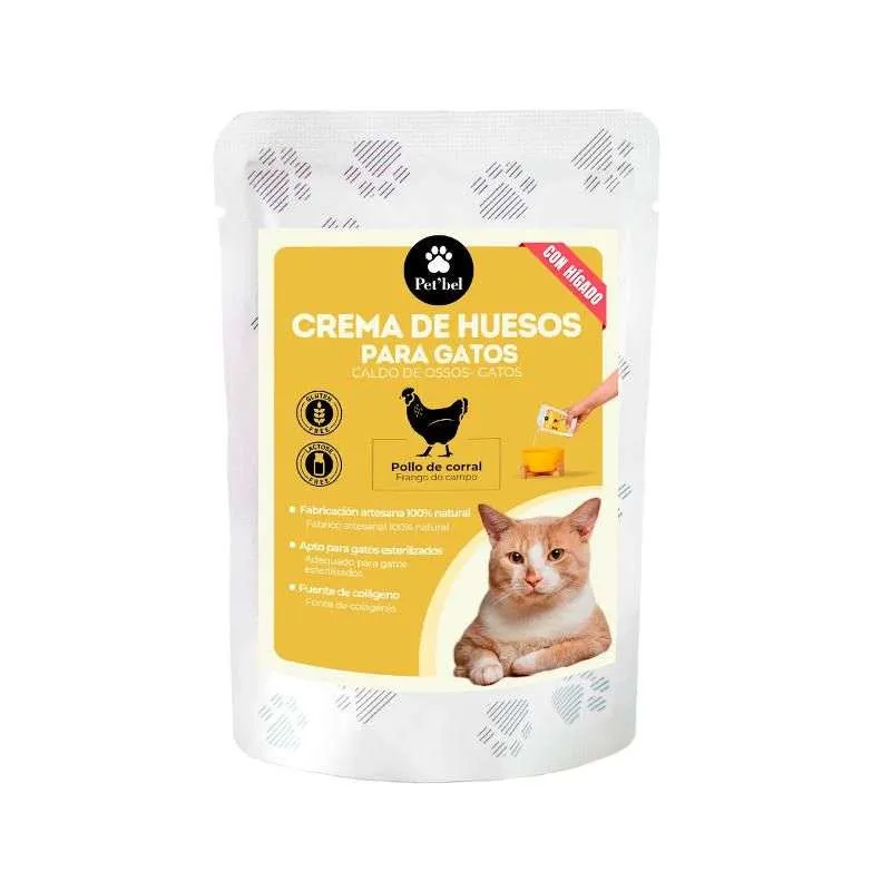 Pet'Bel Crema de Huesos de Pollo para Gatos