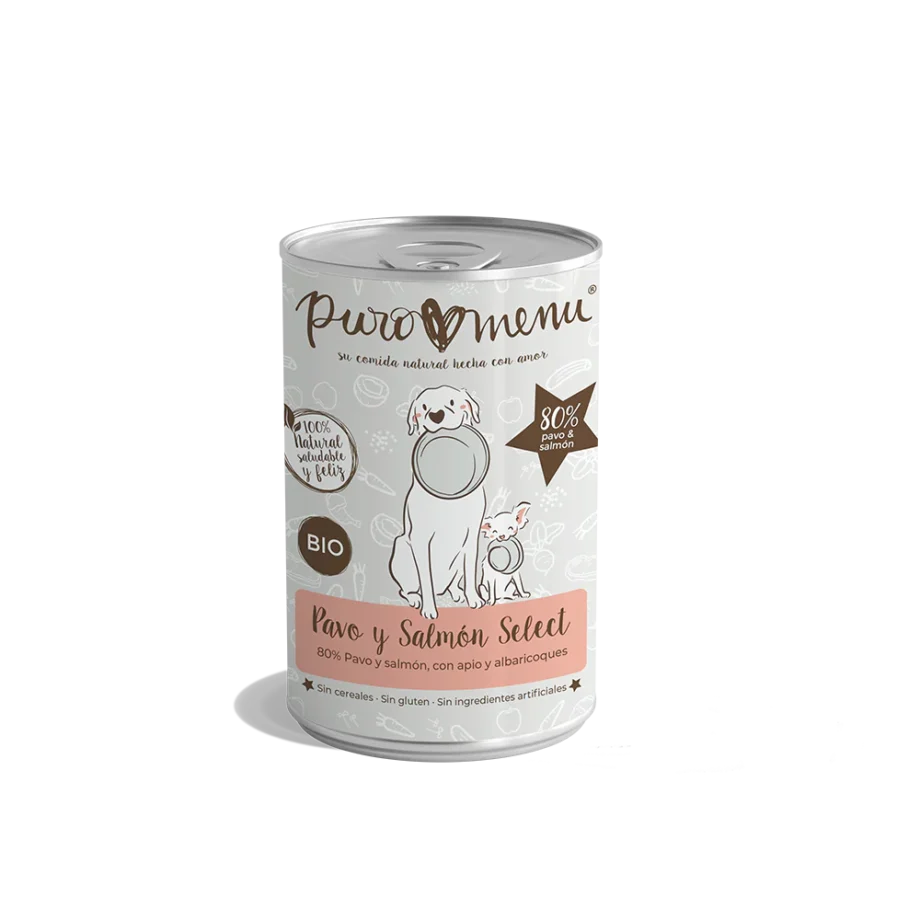 Puromenú Lata Bio Pavo y Salmón Select