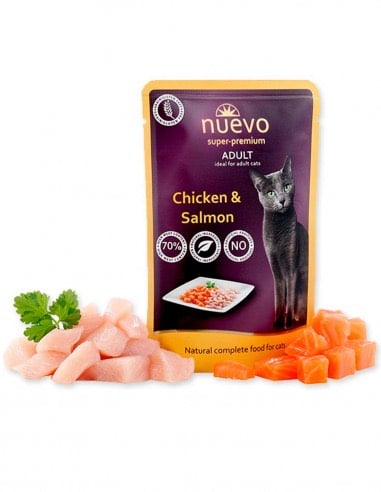 NUEVO Super Premium POUCH - Pollo y Salmón para gatos