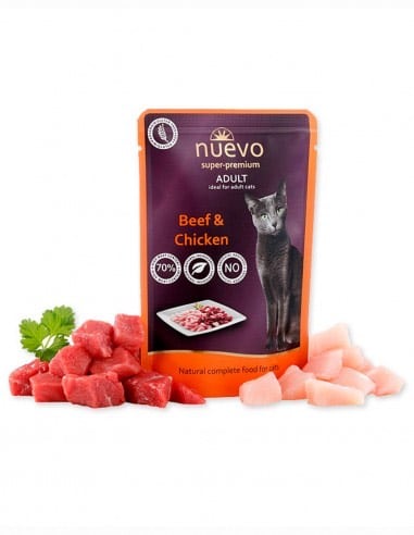 NUEVO Super Premium POUCH - Ternera y Pollo para gatos