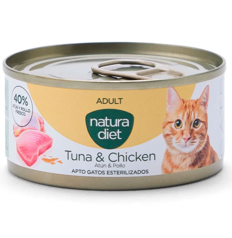 Natura Diet Cat Lata Atún y Pollo para gatos