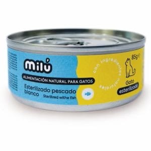Milú Lata de Pescado Blanco para Gatos