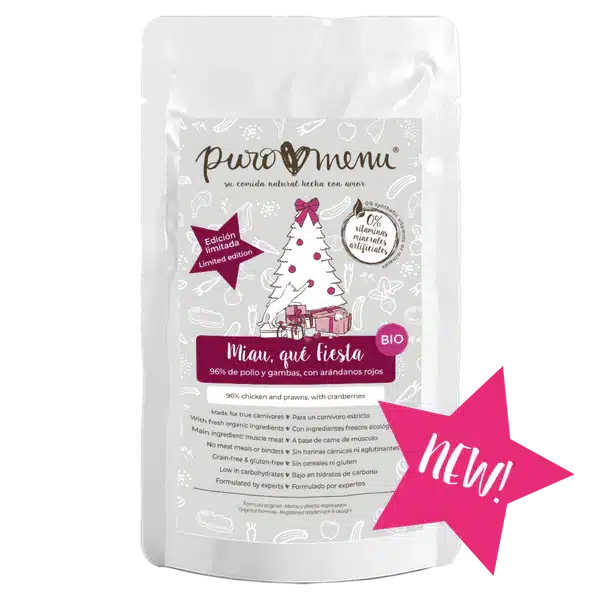 Puromenú Receta de Navidad BIO para Gatos ¡Miau qué Fiesta!
