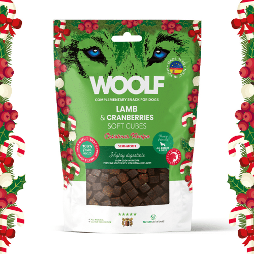 Snacks Woolf Especial Navidad - Cordero con Arándanos