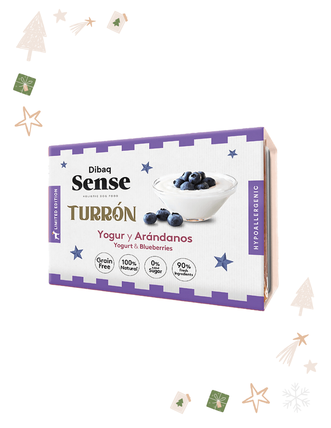 Turrón para Perros Dibaq - Turrón, Yogur y Arándanos