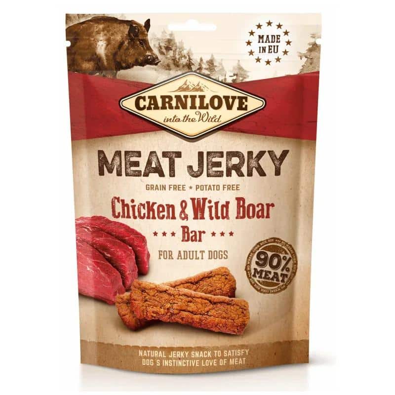 Carnilove Meat Jerky - Filetes de Pollo y Jabalí