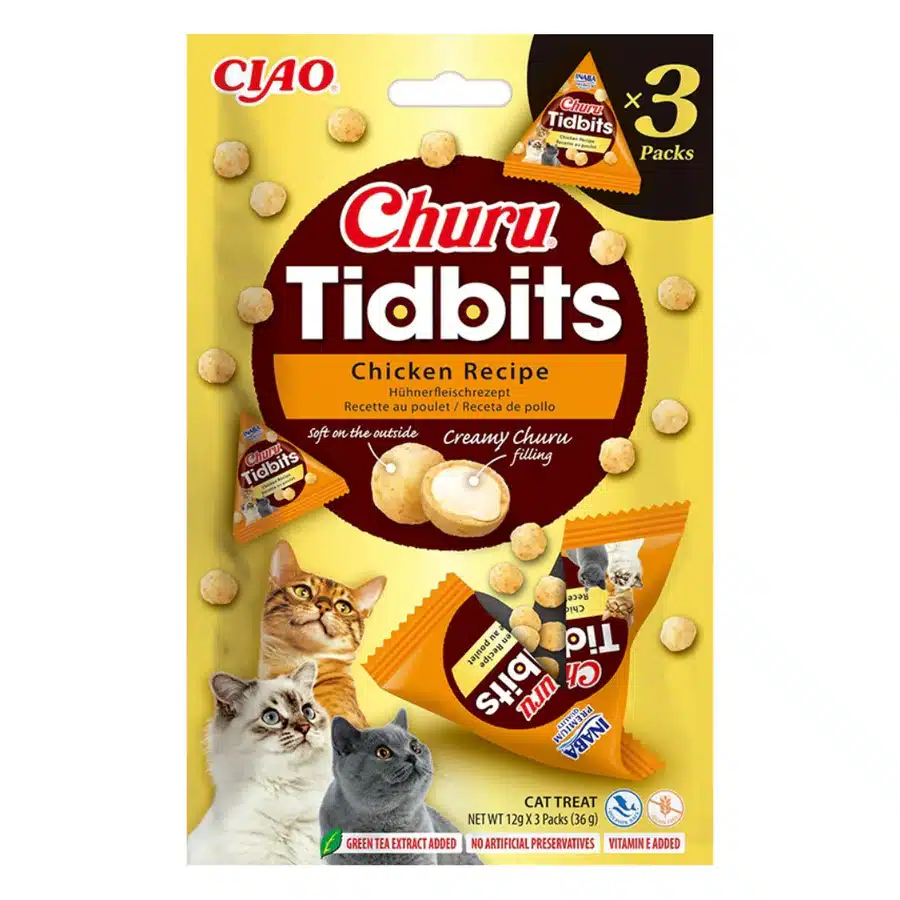 Inaba Tidbits Snacks de Pollo para Gatos Inaba Tidbits Snacks de Pollo para Gatos