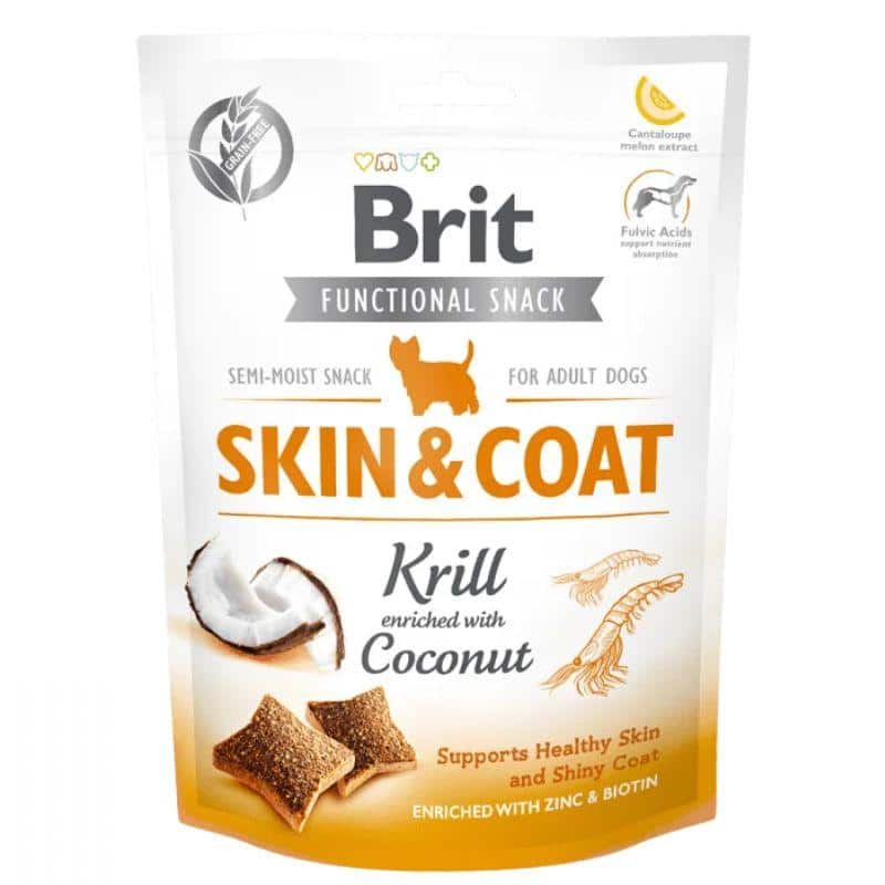 Snacks Brit Pelo y Piel con Krill y Coco