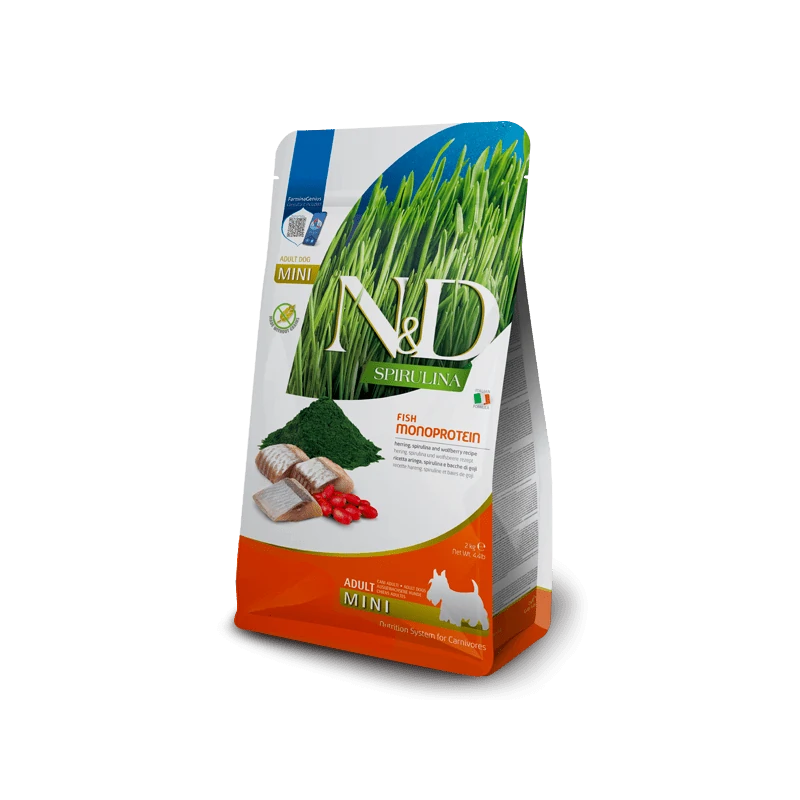 Pienso Farmina ND Arenque con Espirulina para perros Mini