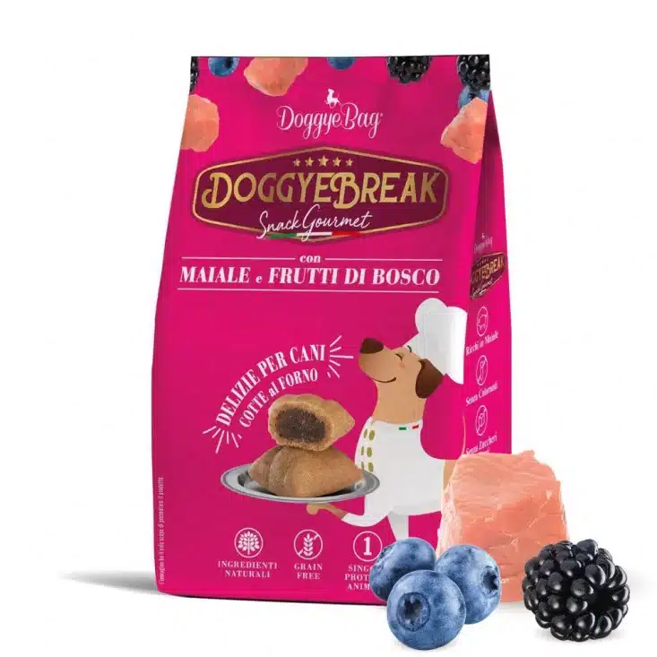 Doggybag Doggybreak Galletas Artesanales Tiernas Rellenas de Cerdo con Frutos Rojos