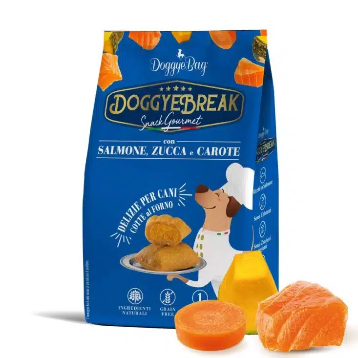 Doggybag Doggybreak Galletas Artesanales Tiernas Rellenas de Salmón, Calabaza y Zanahoria