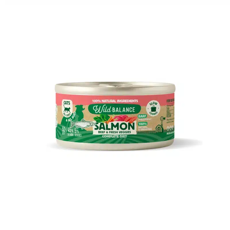 Wild Balance Lata de Salmón con Ternera para Gatos - Filosofía BARF