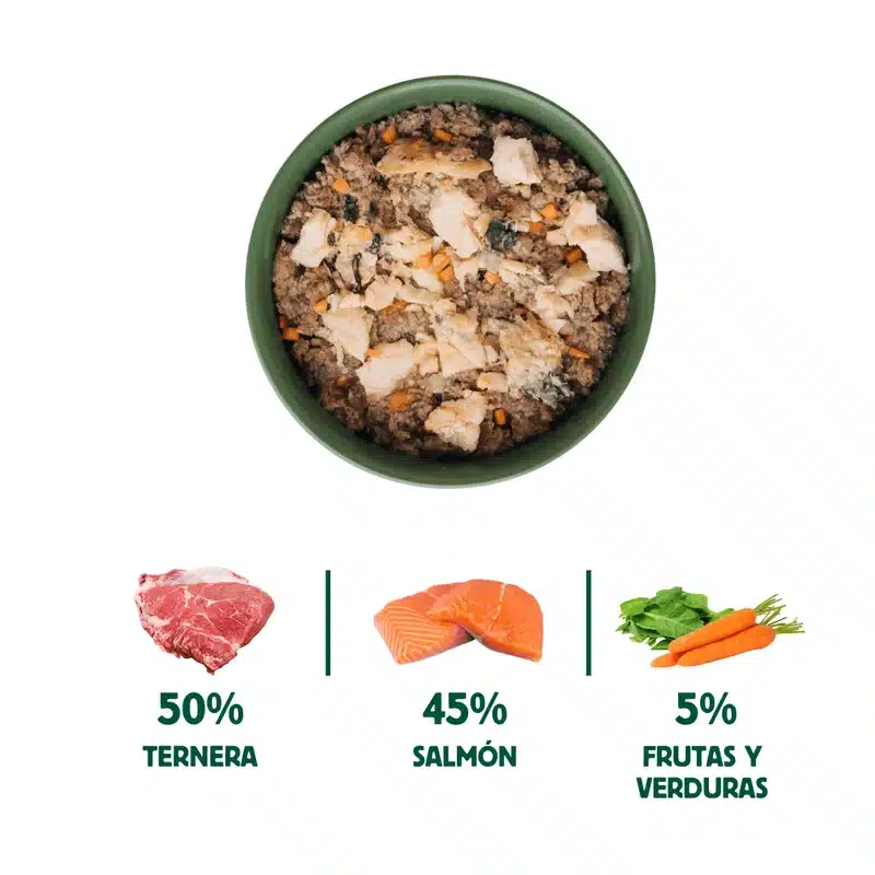 Wild Balance Lata de Salmón con Ternera para Gatos - Filosofía BARF - Imagen 2